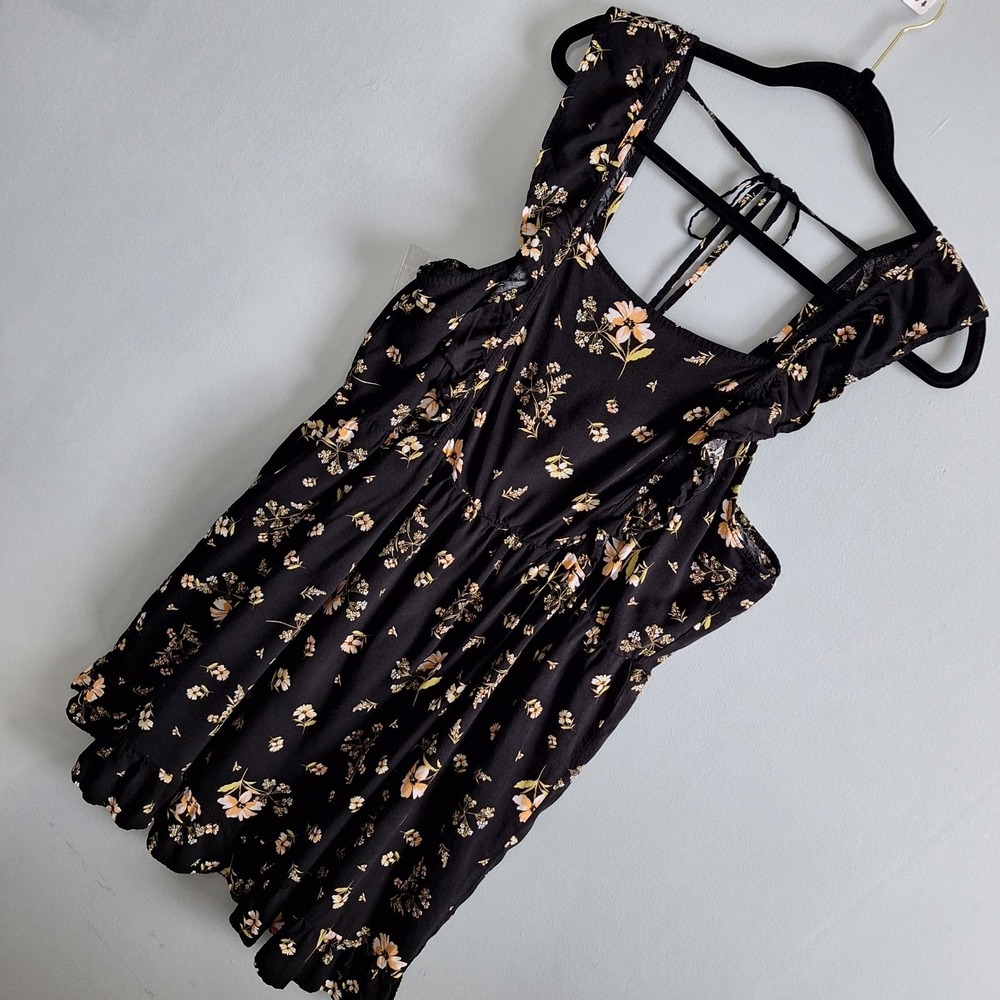 Wild Fable Milk Maid Baby Doll Mini Dress Womens XXL Floral 90's Y2K Fairy Ether